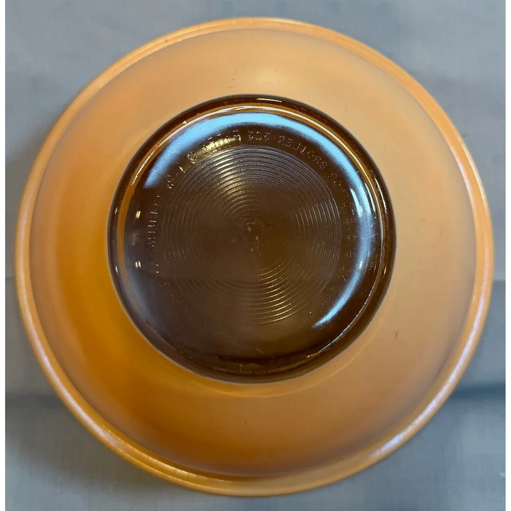 Vintage Pyrex 323 Orange Amber Tint Glass Mixing Bowl 1.5L Made in USA